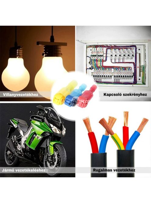 120 darabos Elektromos Kábel Gyors Csatlakozó Készlet Szereléshez és Javításhoz