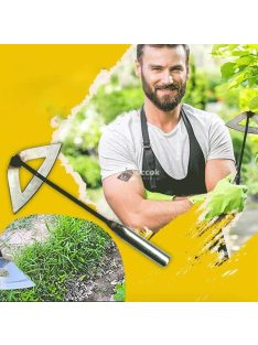   Kézi gyomvágó, Üreges kapa rozsdamentes acélból, Kertészeti eszköz gyomirtáshoz