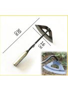 Kézi gyomvágó, Üreges kapa rozsdamentes acélból, Kertészeti eszköz gyomirtáshoz