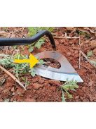 Kézi gyomvágó, Üreges kapa rozsdamentes acélból, Kertészeti eszköz gyomirtáshoz