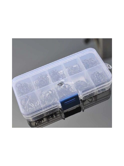 100 db-os Horgászfelszerelés Horog Készlet