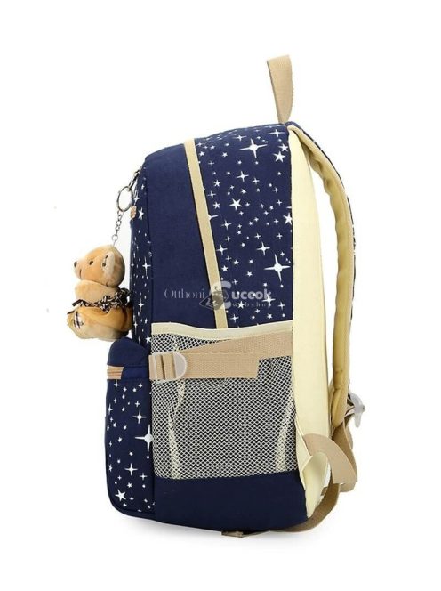 Iskolatáska szett 3 db - Hátizsák, oldaltáska és kozmetikai-neszesszer táska diákoknak