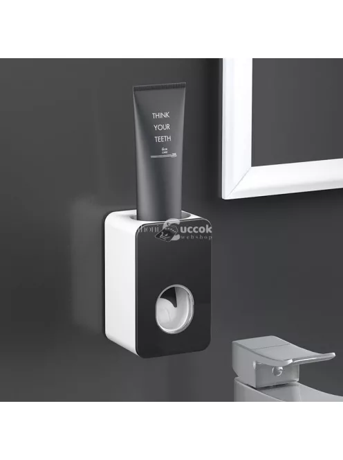 Falra szerelhető automata fogkrémadagoló higiénikus és kényelmes használatra