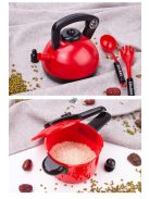 Konyhai játék szett gyerekeknek, piros színben