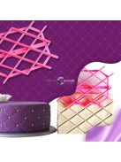 Tortadíszítő forma Szerencsehozó négylevelű lóhere minta süteményekhez és tortákhoz