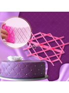 Tortadíszítő forma Szerencsehozó négylevelű lóhere minta süteményekhez és tortákhoz