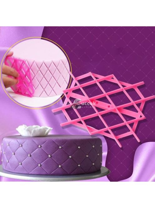 Tortadíszítő forma Szerencsehozó négylevelű lóhere minta süteményekhez és tortákhoz