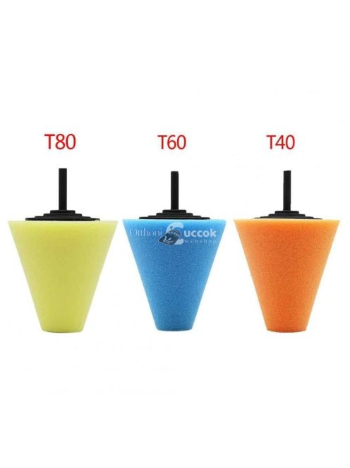 Speciális Kúp alakú Polírozó szett autó- és fémfelületekhez