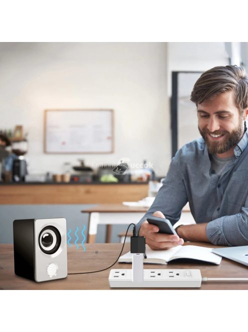 Bluetoothos Jack Adapter 3 az 1-ben - Zenehallgatásra, Hívásfogadásra és Autós Kihangosítóként