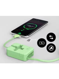 4 az 1-ben Fekete Telefon Töltő Készlet