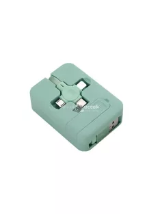 4 az 1-ben Fekete Telefon Töltő Készlet