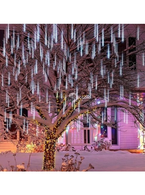 LED fényű jégcsap dekoráció kültéri és beltéri használatra