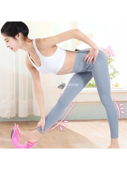 Fekete Láb Nyújtó Pedál Fitness Kellék Izomlazításhoz és Nyújtáshoz