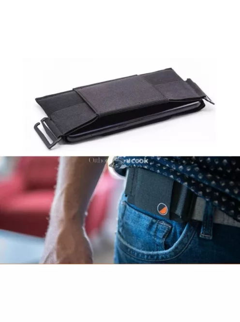 Pénztárca és sport telefontartó nadrágra és övre rögzíthető kivitelben, Észrevehetetlen dizájnnal
