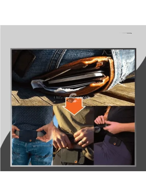 Pénztárca és sport telefontartó nadrágra és övre rögzíthető kivitelben, Észrevehetetlen dizájnnal