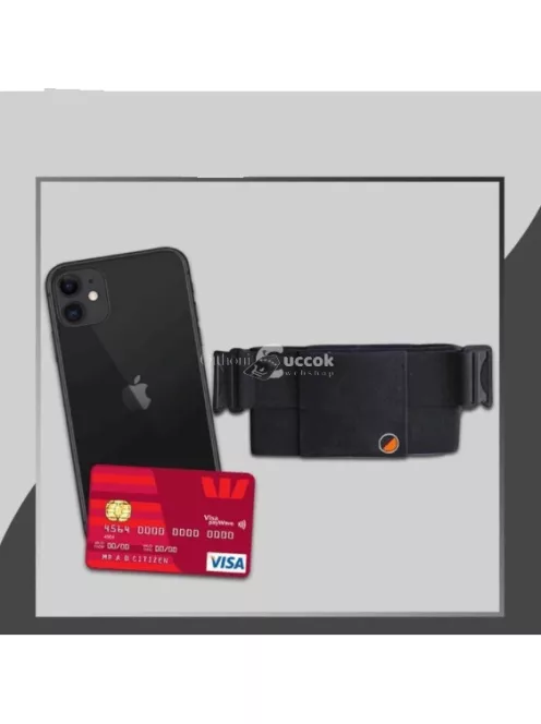 Pénztárca és sport telefontartó nadrágra és övre rögzíthető kivitelben, Észrevehetetlen dizájnnal