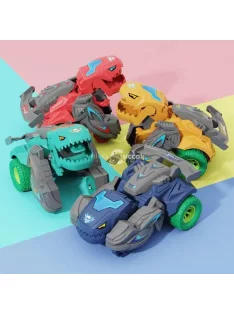 Zöld Dínó Versenyautó Gyerek Játékautó