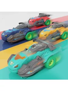 Zöld Dínó Versenyautó Gyerek Játékautó