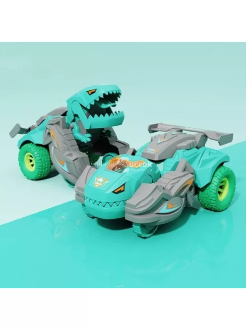 Zöld Dínó Versenyautó Gyerek Játékautó