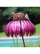 Piros Virág Alakú Madáretető Kerti Dekorációként Használható