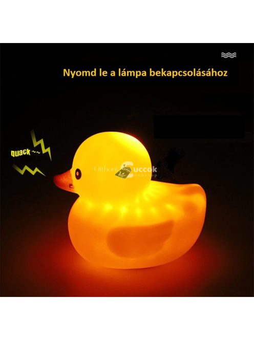 Gumikacsa Biciklilámpa és Duda - Gyerekbarát Kerékpár Kiegészítő Biztonsági Fénnyel és Hangjelzéssel