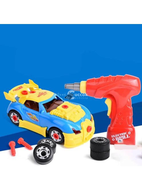 Szerelő gyermekjáték készlet, összerakható kisautóval - Kreatív és fejlesztő játék szett gyermekeknek