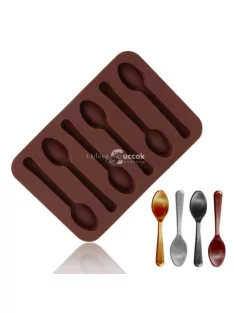   Szilikon csokikanál forma - Ideális csokoládéöntéshez és desszertdekorációhoz