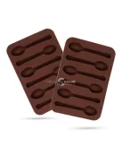 Szilikon csokikanál forma - Ideális csokoládéöntéshez és desszertdekorációhoz