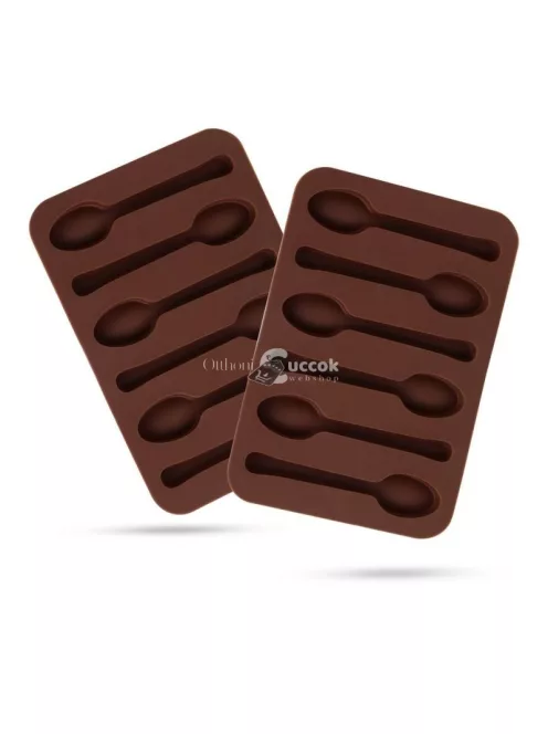 Szilikon csokikanál forma - Ideális csokoládéöntéshez és desszertdekorációhoz