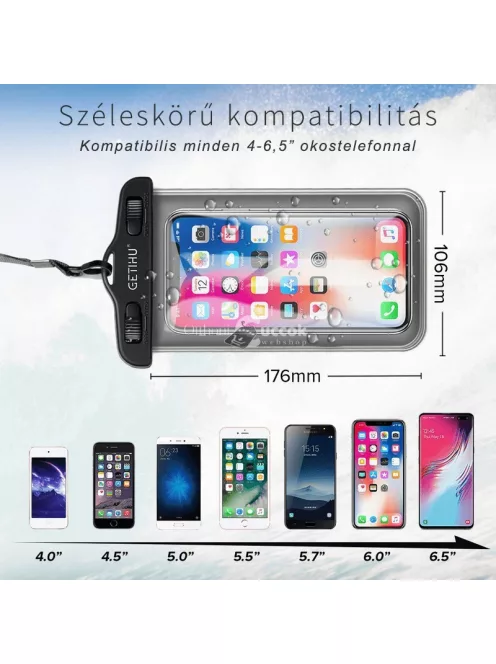 Vízálló és vízhatlan telefontok okostelefonokhoz