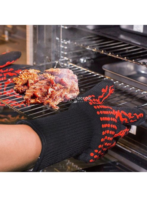 Hőálló Sütőkesztyű és Edényfogó Kesztyű Konyhai Használatra