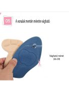 Fekete cipőbetét magassarkúhoz, sarokvédő talpbetét nőknek