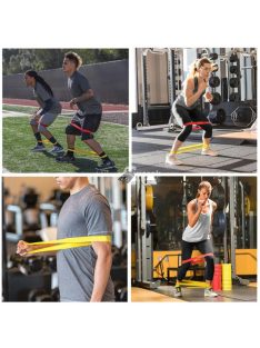   Erősítő gumiszalag készlet (5 darabos) fitnesz és edzés célokra