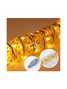   Világító karácsonyi dekorációs LED szalag USB csatlakozóval
