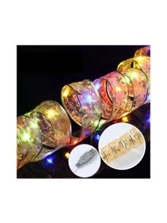   Világító karácsonyi dekorációs LED szalag USB csatlakozóval