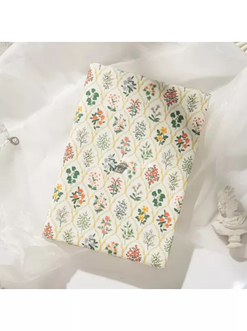 Nyuszis mintás textil könyvborító (A5 méretű könyvekhez)