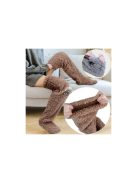 Bolyhos szürke lábmelegítő harisnya kényelmes viselethez