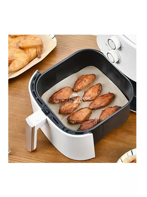 Olajnyelő légsütő papír, 50 db - Egészséges sütéshez és olajmentes főzéshez