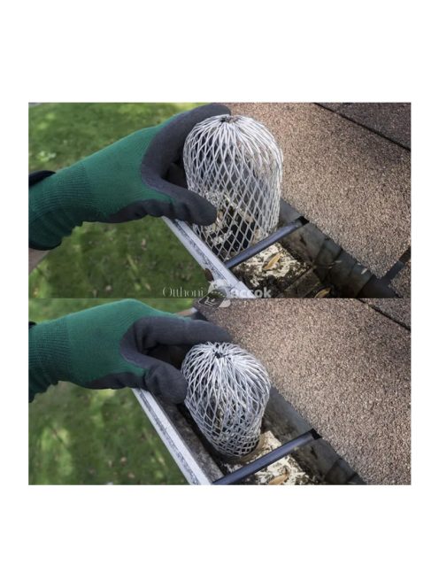 Tetőcsatorna védőszűrő levelek és törmelék ellen, esővíz elvezetéshez