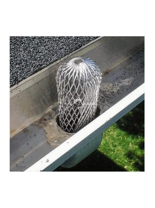 Tetőcsatorna védőszűrő levelek és törmelék ellen, esővíz elvezetéshez