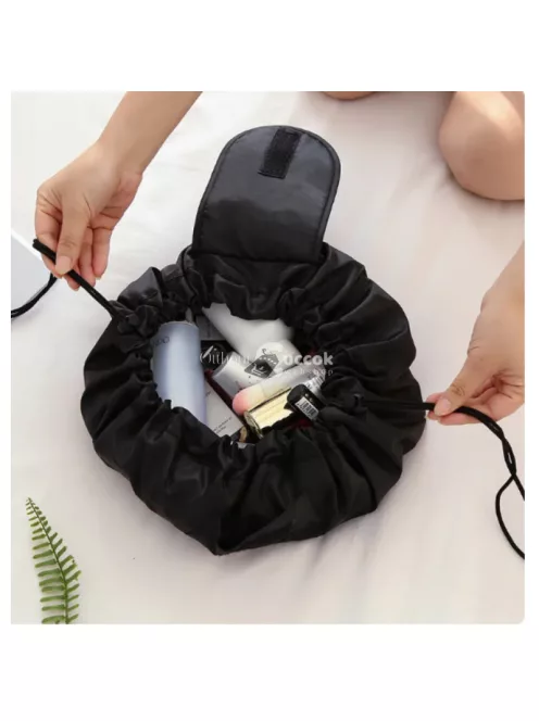 Húzózsinóros utazási kozmetikai táska - Praktikus és könnyen hordozható tároló megoldás szépségápolási termékekhez