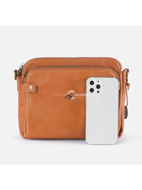 Barna női valódi bőr kézitáska elegáns megjelenéshez