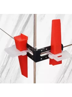   Csempe szögkiegyenlítő és rögzítő készlet, 25 db-os csomag burkolólapok precíz szintezéséhez