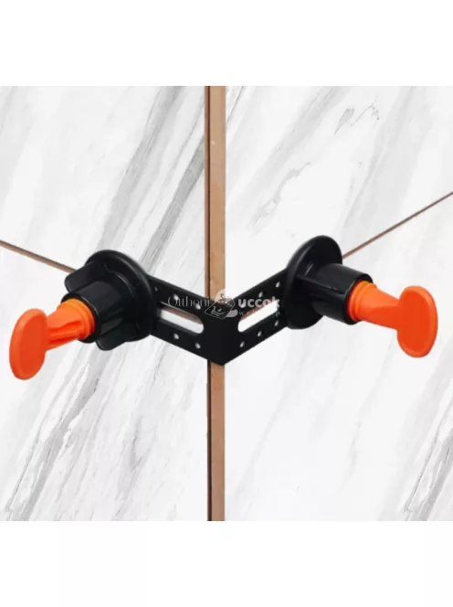 Csempe szögkiegyenlítő és rögzítő készlet, 25 db-os csomag burkolólapok precíz szintezéséhez