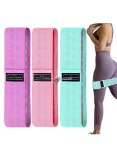   Fitness szalag szett - 3 db különböző erősségű edzőszalag otthoni és professzionális használatra