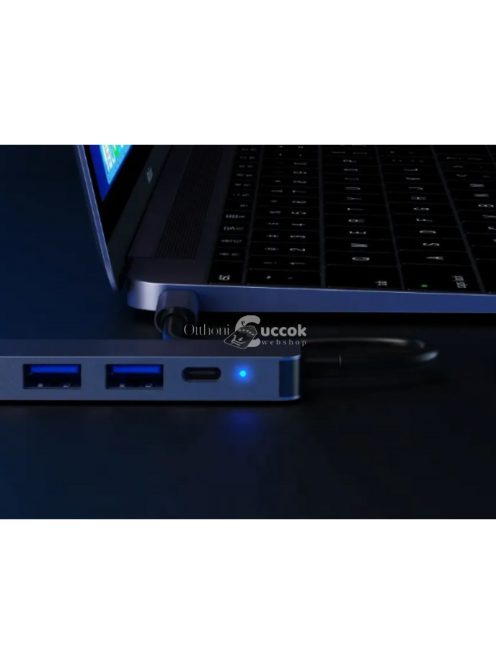 C típusú USB Hub 3.0 – 4 portos, 4K HDMI csatlakozással, többeszközös kompatibilitás