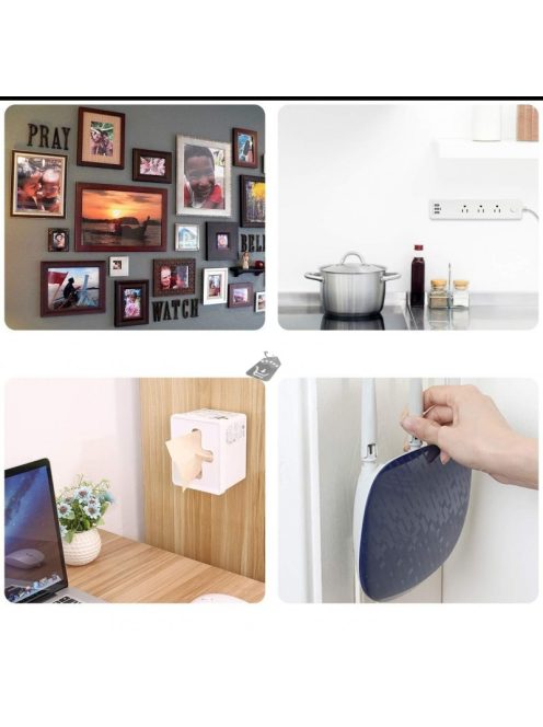 Fali elosztó és hosszabbító kábelrendező tartó, praktikus szervező megoldás