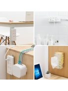 Fali elosztó és hosszabbító kábelrendező tartó, praktikus szervező megoldás