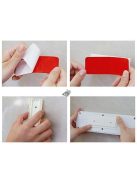 Fali elosztó és hosszabbító kábelrendező tartó, praktikus szervező megoldás