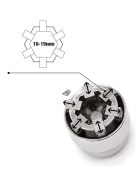 Állítható csőkulcs fej 10-19 mm vízvezeték-szereléshez és karbantartáshoz